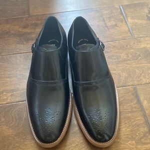 NWOT Black Stacy Adams Single Monk Strap Men’s Size 10.5 Dress Shoes